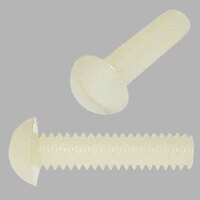 RMS010112N #10-24 x 1-1/2" Round Head, Slotted, Machine Screw, Coarse, Nylon